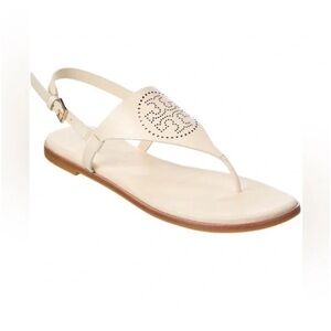 Tory Burch Cream Thong Sandals